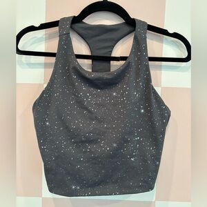 Fabletics Gray Starry Tank Top